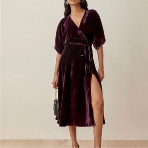 Reformation Analynne Velvet Dress